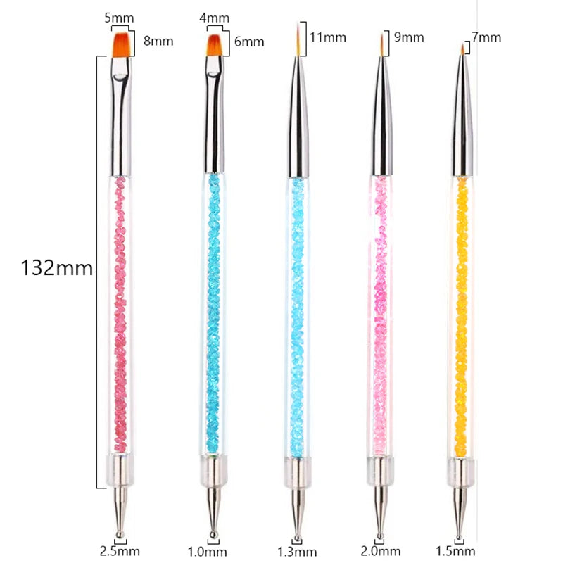 Professional Nail Art Brush Set – Precision Painting & Detailing Tools for Gel Polish