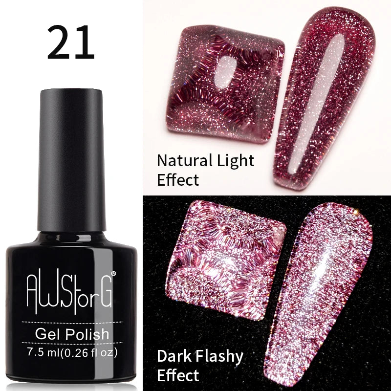Crimson Velvet Cat Eye Magnetic Gel Nail Polish - 7.5ml