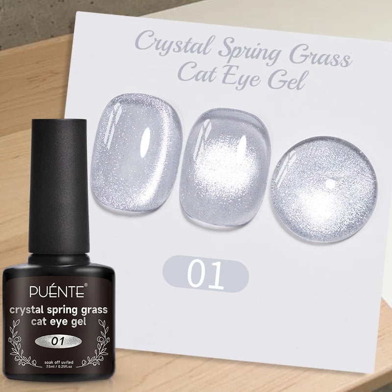 Ultra-Bright Black Cat Eye Magnetic Gel Nail Polish - 7.5ml