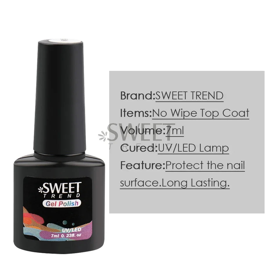 Matte Top Coat & Base Coat Set - No-Wipe UV LED Gel Polish Duo