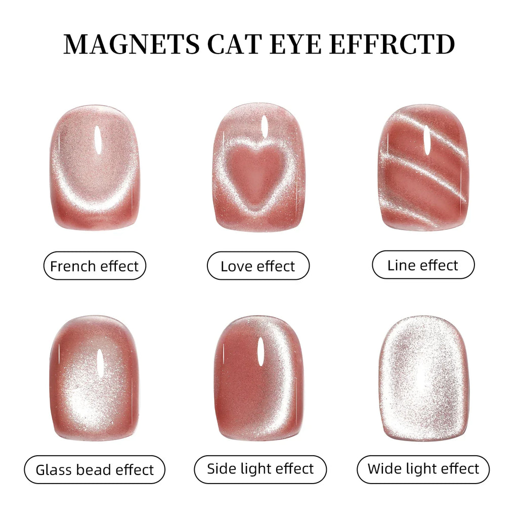 3-in-1 Cat-Eye Magnet Tool – Love, Snake & French Pattern for Gel Polish