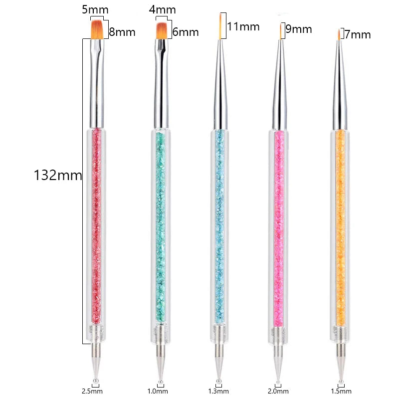 Professional Nail Art Brush Set – Precision Painting & Detailing Tools for Gel Polish