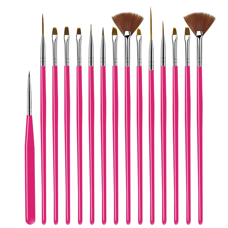 Professional Nail Art Brush Set – Precision Painting & Detailing Tools for Gel Polish