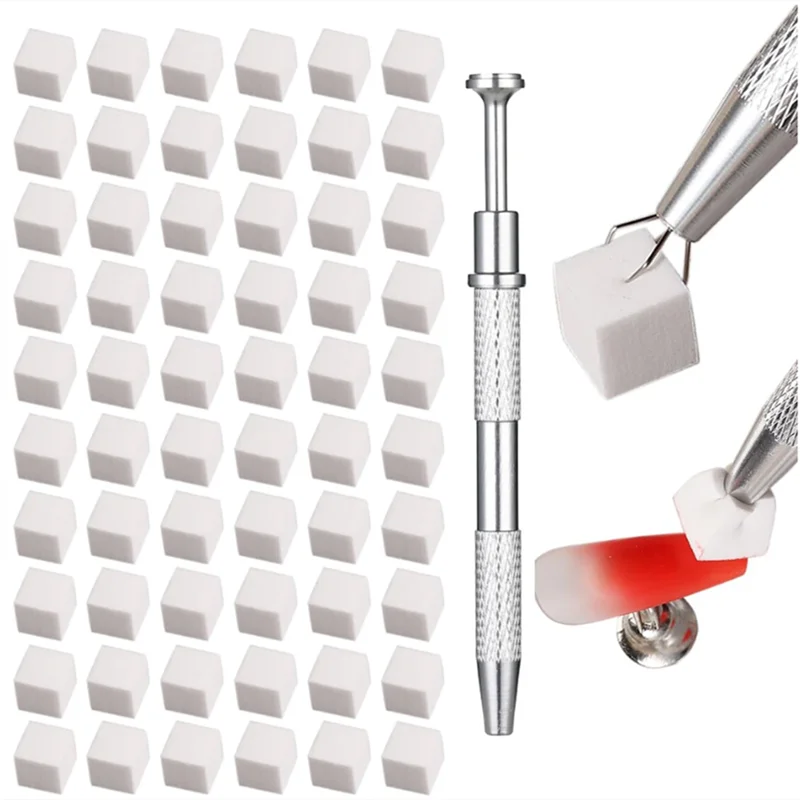 Ombre Nail Art Sponges with Grabbing Pen – Gradient Tool for Gel Polish