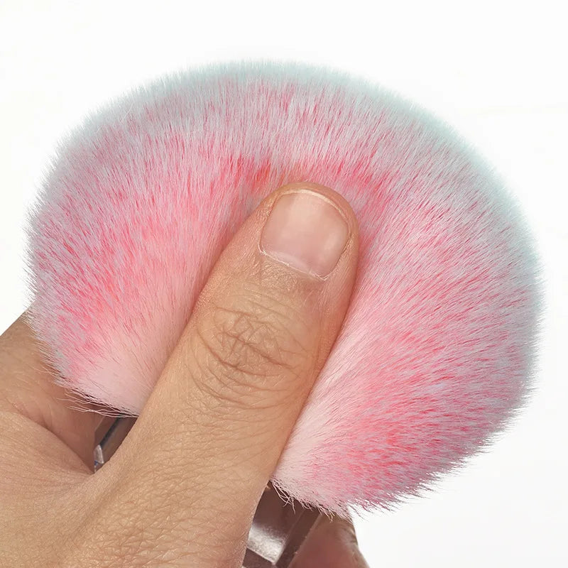 Rose-Shaped Nail Dust Brush – Soft Powder & Makeup Brush for Nail Art