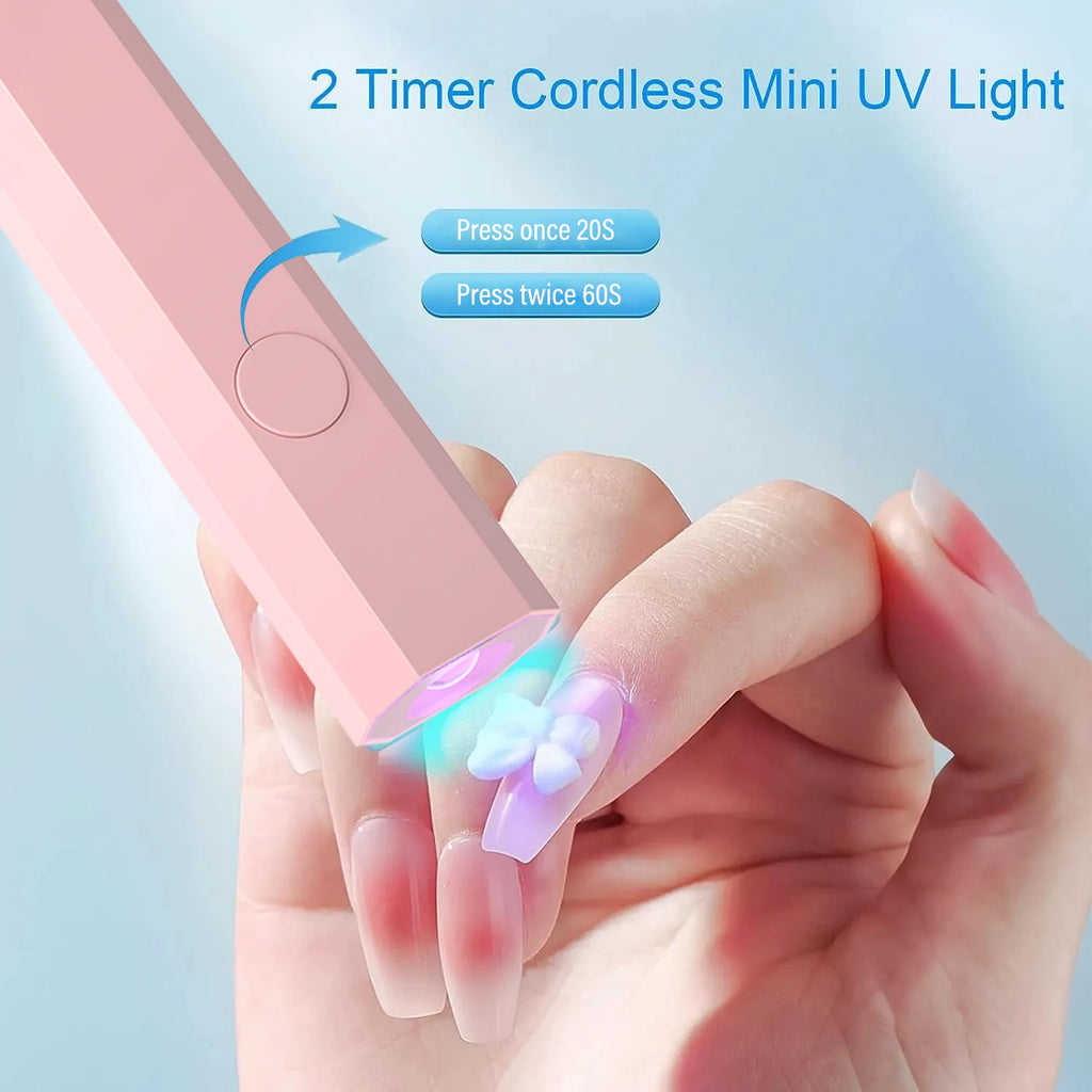 Portable UV/LED Nail Lamp – Quick-Cure Handheld Dryer for Gel Polish