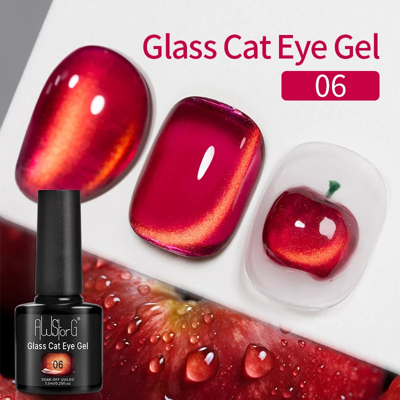 Crimson Velvet Cat Eye Magnetic Gel Nail Polish - 7.5ml