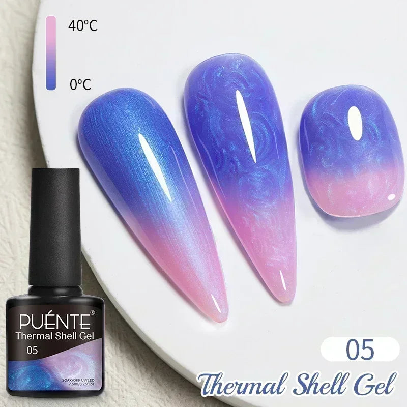 7.5ML Ocean Blue Cat Eye Gel Nail Polish High Glossy Cat Magnetic Nail Gel Soak Off UV Semi-Permanent Nail Art Varnish Manicure
