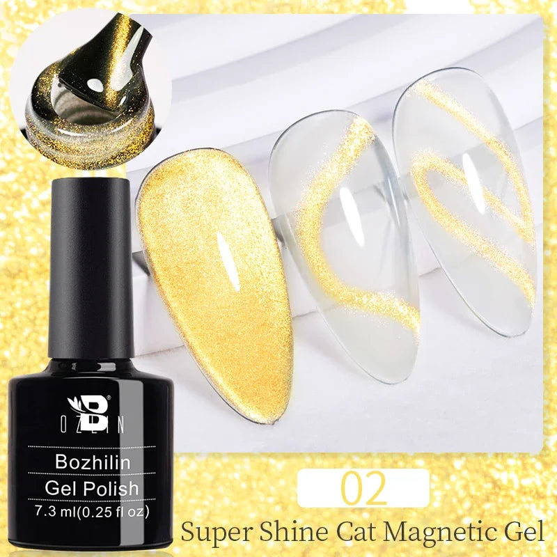 Crimson Velvet Cat Eye Magnetic Gel Nail Polish - 7.5ml