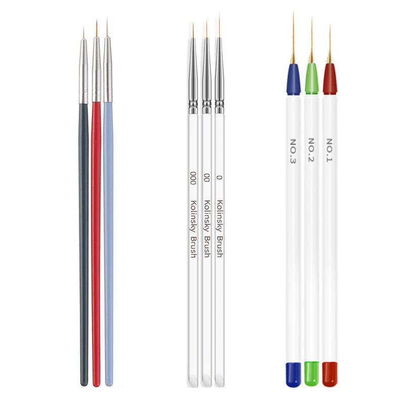 Professional Nail Art Brush Set – Precision Painting & Detailing Tools for Gel Polish