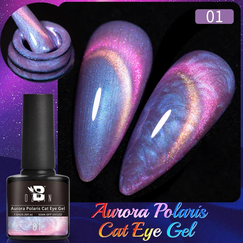 Crimson Velvet Cat Eye Magnetic Gel Nail Polish - 7.5ml