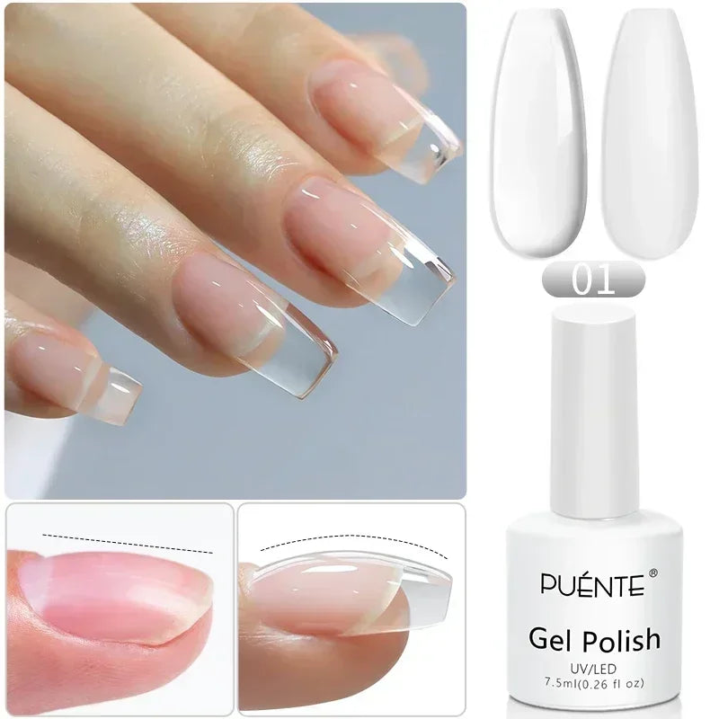 PUENTE 7.5ML Vibrant Blue Cat Eye Gel Nail Polish High Glossy Long-Lasting Soak Off UV Semi-Permanent Nail Art Varnish Manicure