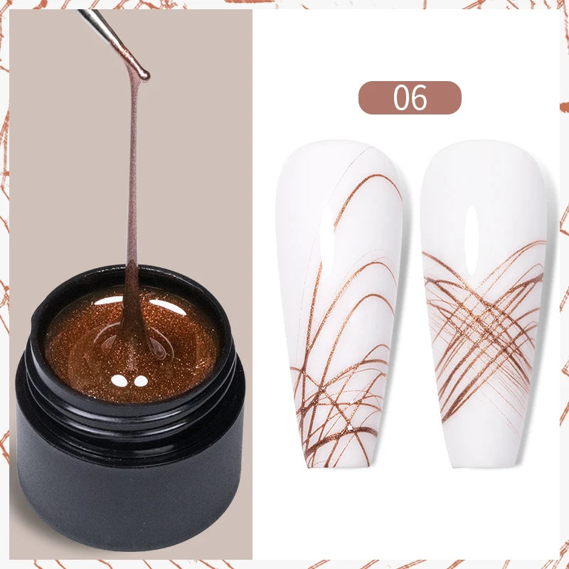 Ultra-Bright Black Cat Eye Magnetic Gel Nail Polish - 7.5ml