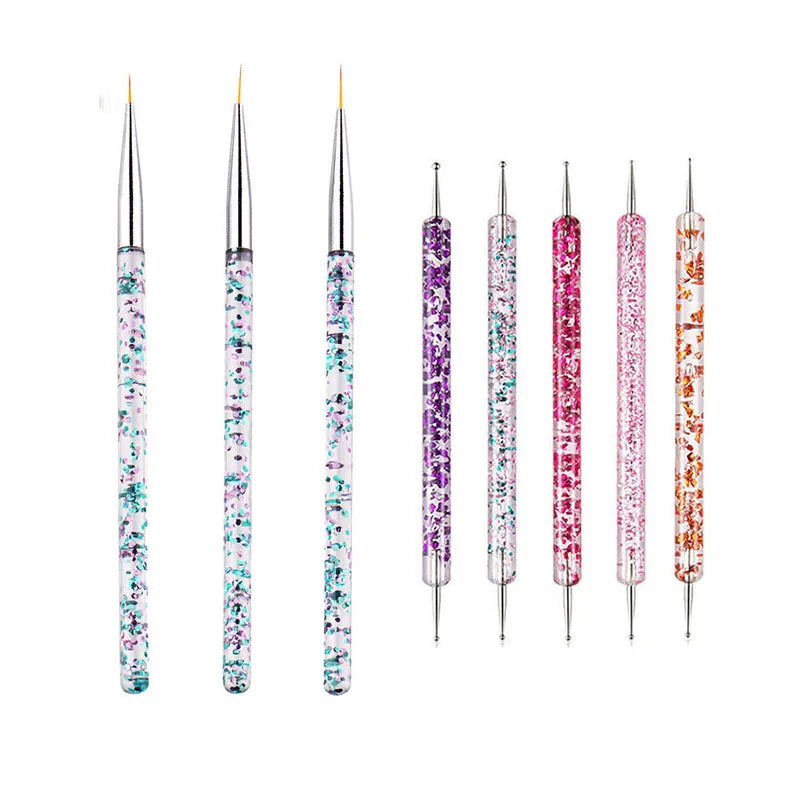 Professional Nail Art Brush Set – Precision Painting & Detailing Tools for Gel Polish