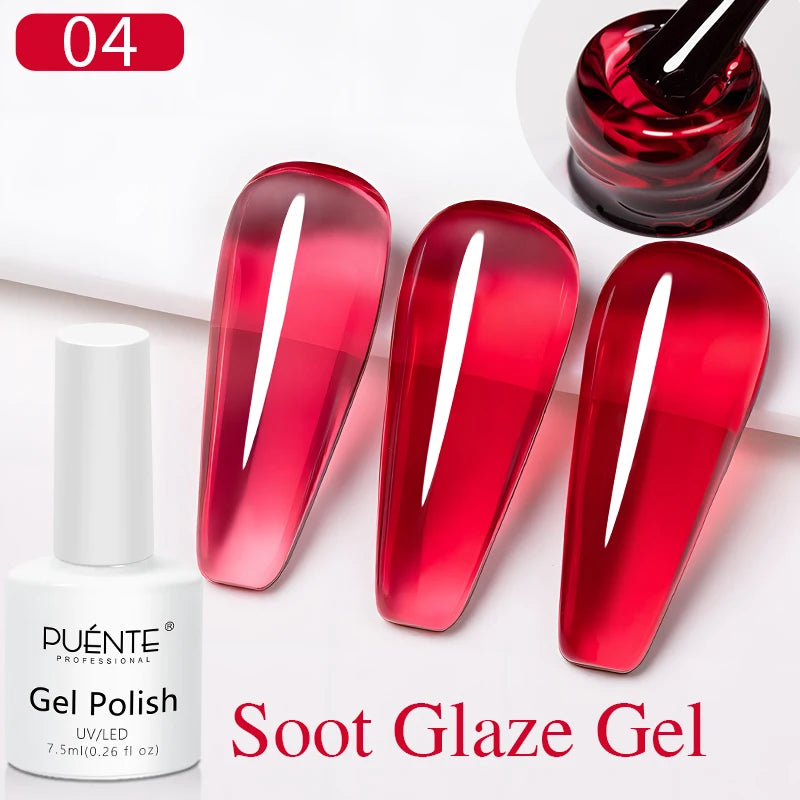 Ultra-Bright Black Cat Eye Magnetic Gel Nail Polish - 7.5ml