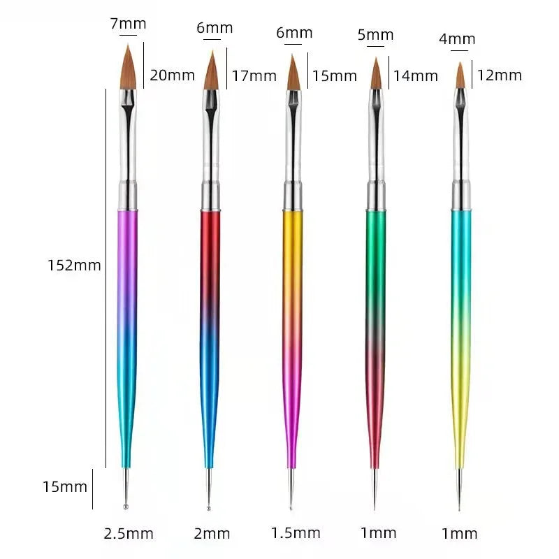 Professional Nail Art Brush Set – Precision Painting & Detailing Tools for Gel Polish