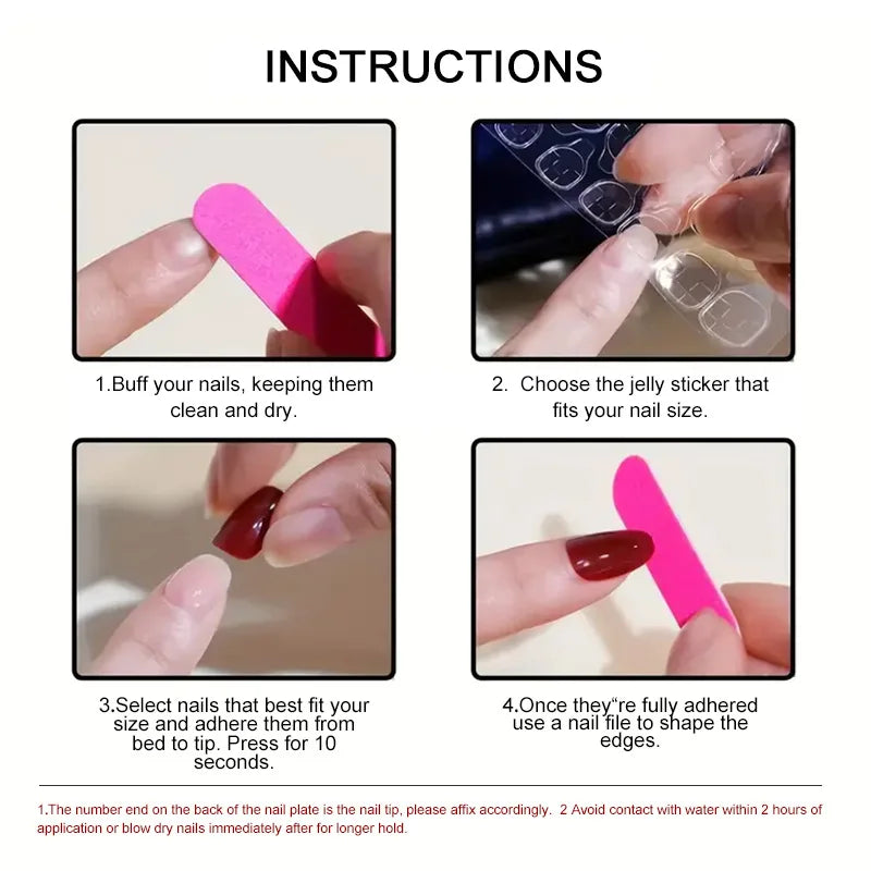 Cat-Eye French Press-On Nails – 24pcs with 3D Bow & Diamond Accents
