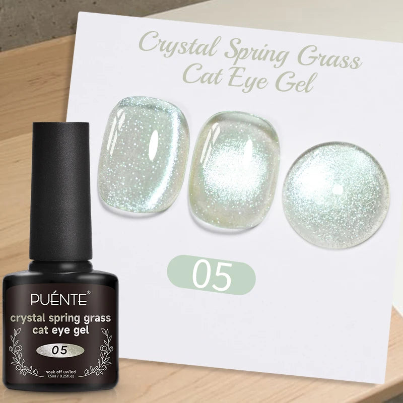 Ultra-Bright Black Cat Eye Magnetic Gel Nail Polish - 7.5ml