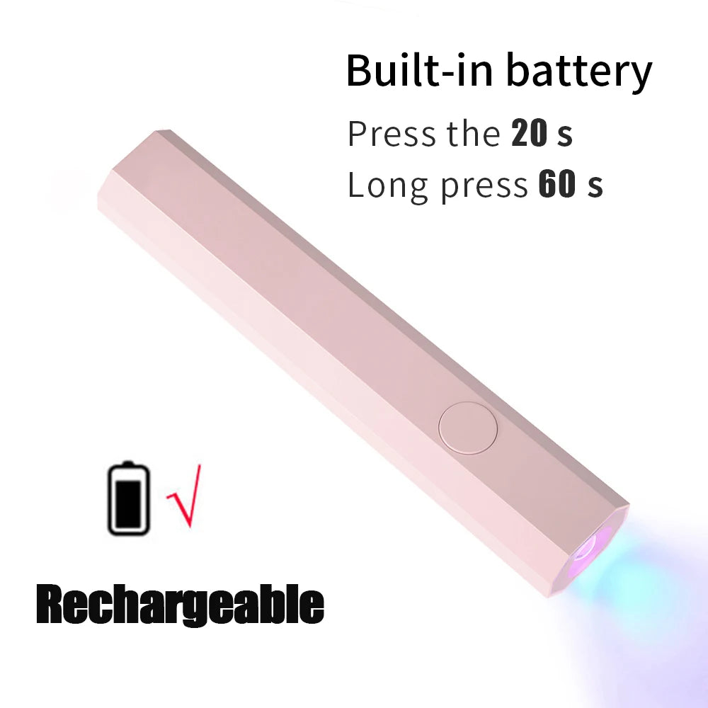 Portable UV/LED Nail Lamp – Quick-Cure Handheld Dryer for Gel Polish