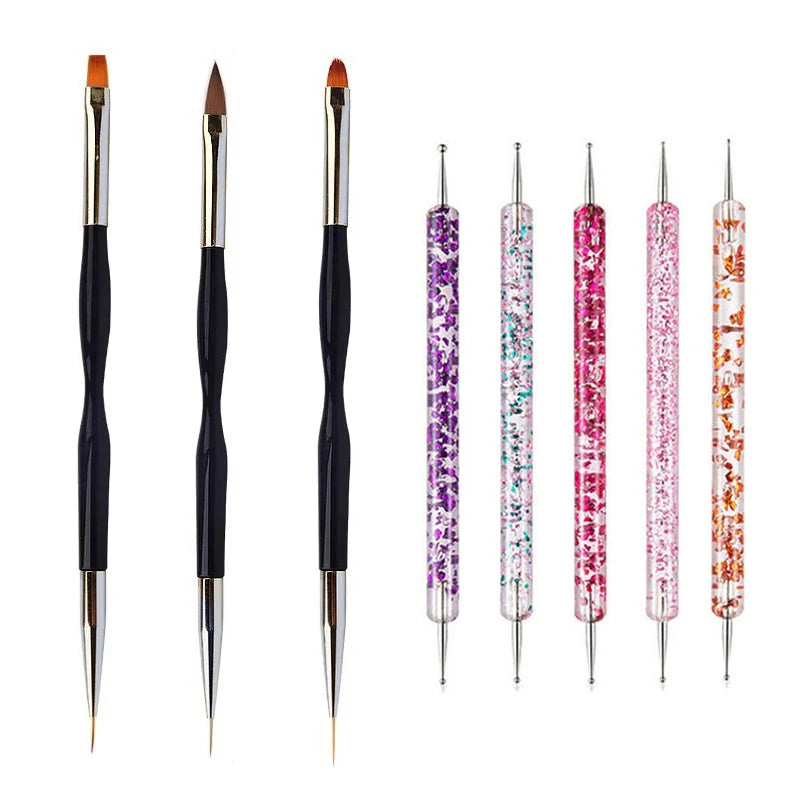 Professional Nail Art Brush Set – Precision Painting & Detailing Tools for Gel Polish