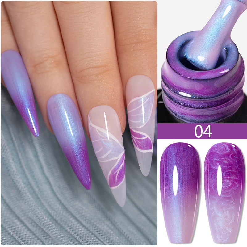 Ultra-Bright Black Cat Eye Magnetic Gel Nail Polish - 7.5ml