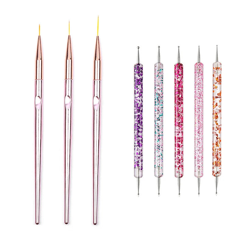 Professional Nail Art Brush Set – Precision Painting & Detailing Tools for Gel Polish