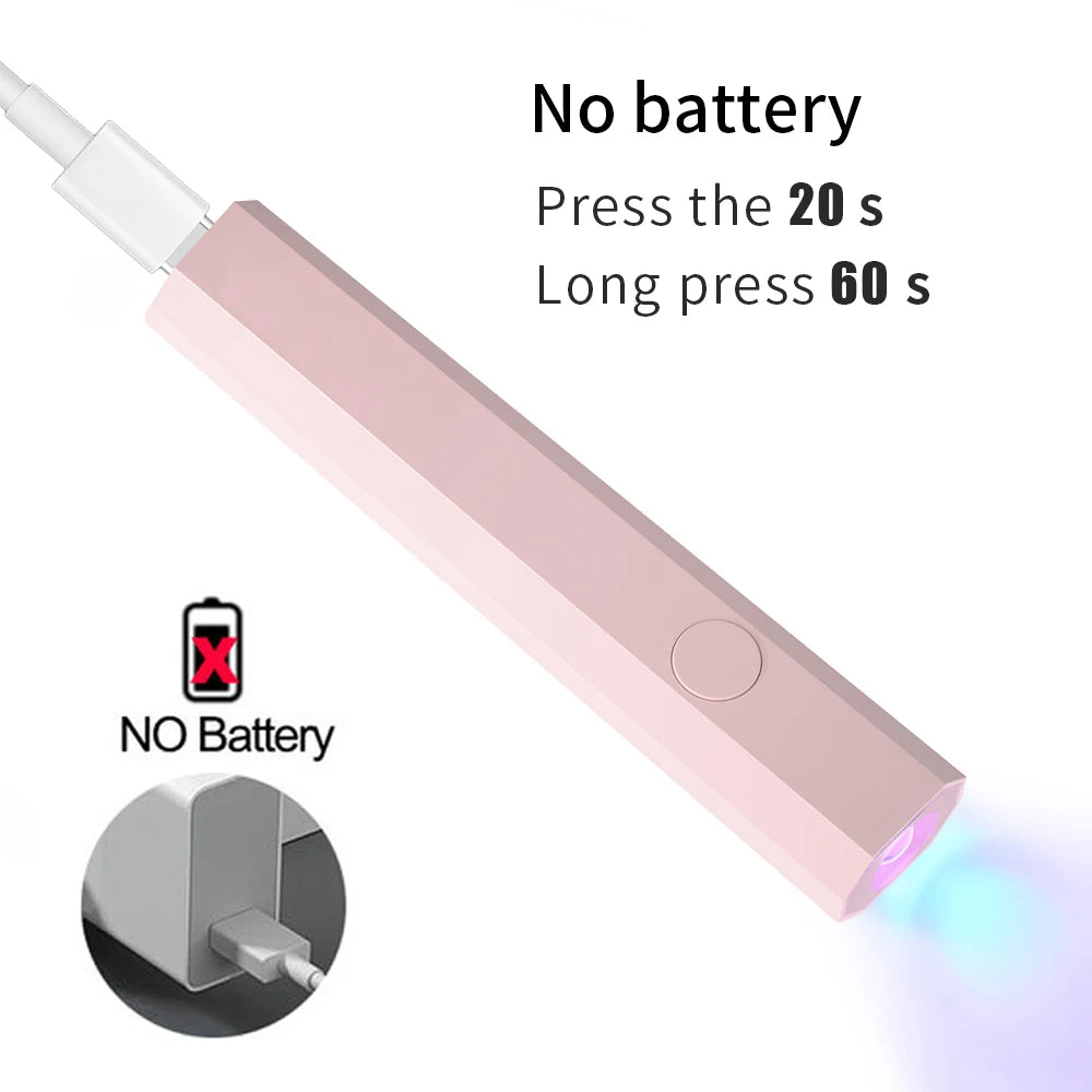 Portable UV/LED Nail Lamp – Quick-Cure Handheld Dryer for Gel Polish