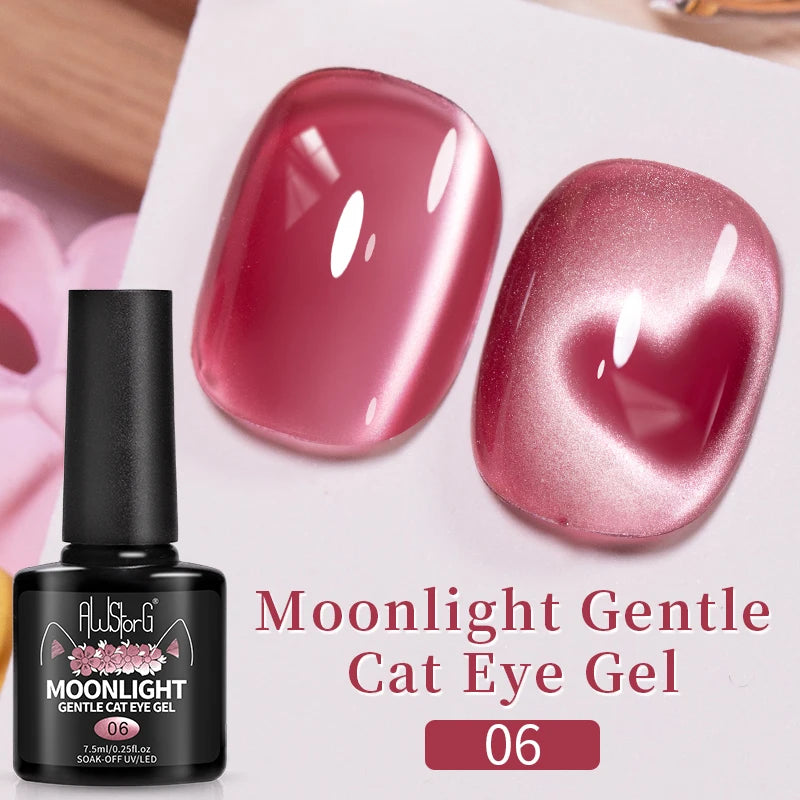 Crimson Velvet Cat Eye Magnetic Gel Nail Polish - 7.5ml