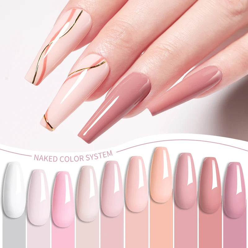 6-Piece Pink Gel Polish Set – Bright & Pastel Shades for Nail Art