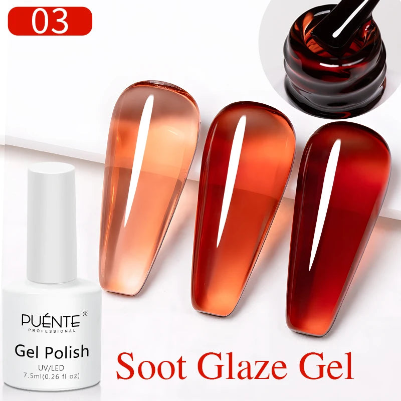 PUENTE 7.5ML Vibrant Blue Cat Eye Gel Nail Polish High Glossy Long-Lasting Soak Off UV Semi-Permanent Nail Art Varnish Manicure