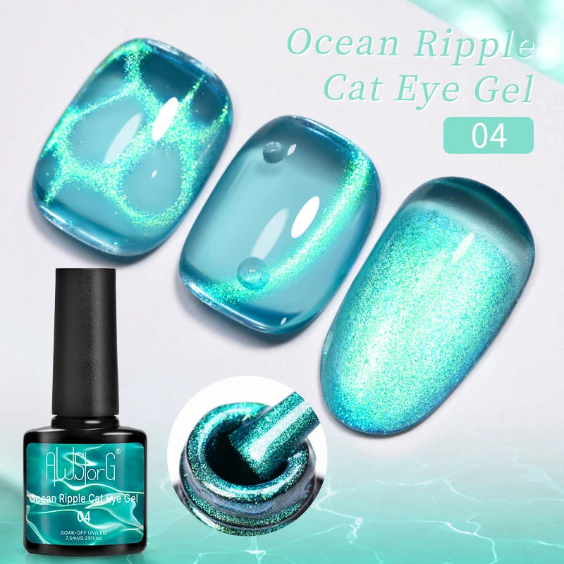 Crimson Velvet Cat Eye Magnetic Gel Nail Polish - 7.5ml