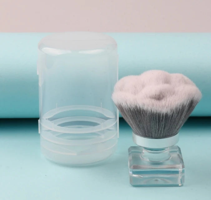 Rose-Shaped Nail Dust Brush – Soft Powder & Makeup Brush for Nail Art