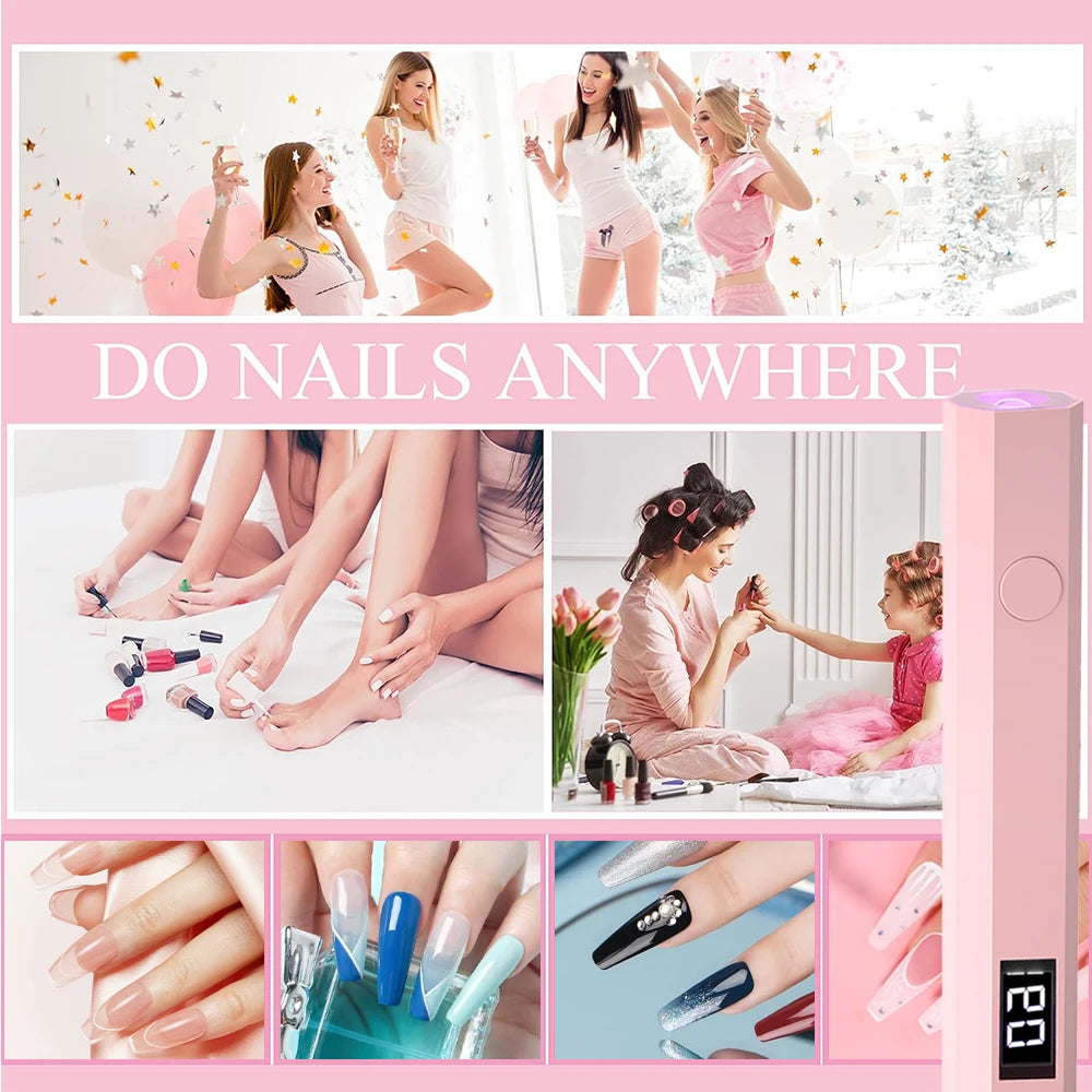 Portable UV/LED Nail Lamp – Quick-Cure Handheld Dryer for Gel Polish