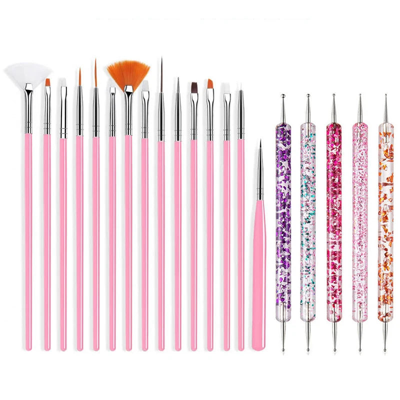 Professional Nail Art Brush Set – Precision Painting & Detailing Tools for Gel Polish