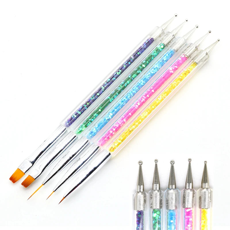 Professional Nail Art Brush Set – Precision Painting & Detailing Tools for Gel Polish
