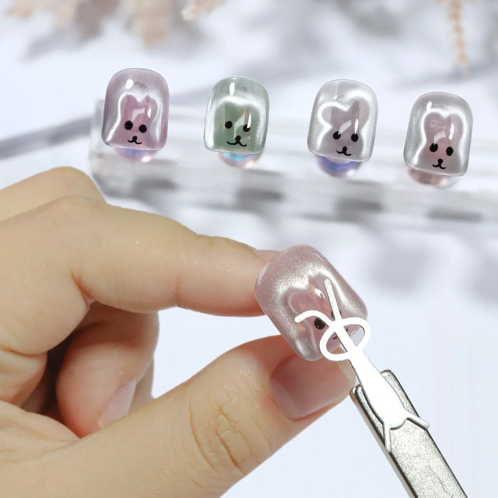 3-in-1 Cat-Eye Magnet Tool – Love, Snake & French Pattern for Gel Polish