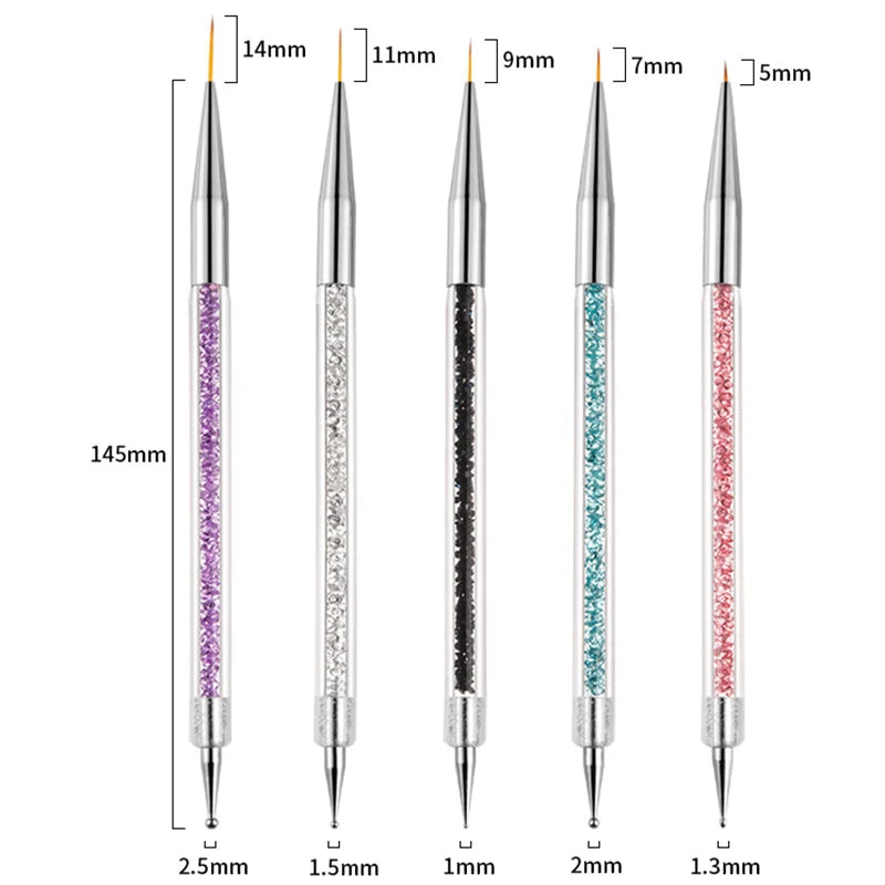 Professional Nail Art Brush Set – Precision Painting & Detailing Tools for Gel Polish