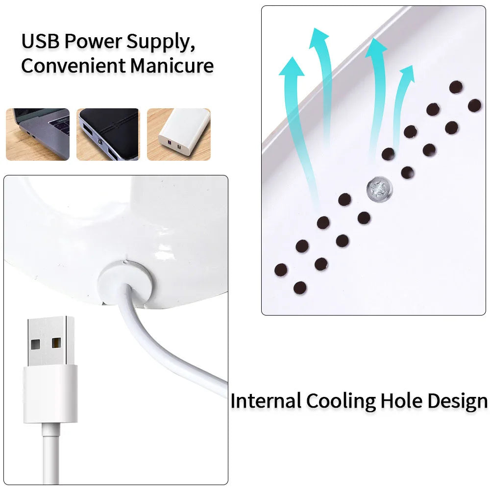 88W UV LED Nail Lamp – Professional Gel Polish Curing Dryer with Eye Protection