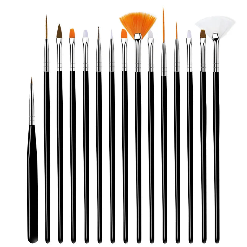Professional Nail Art Brush Set – Precision Painting & Detailing Tools for Gel Polish