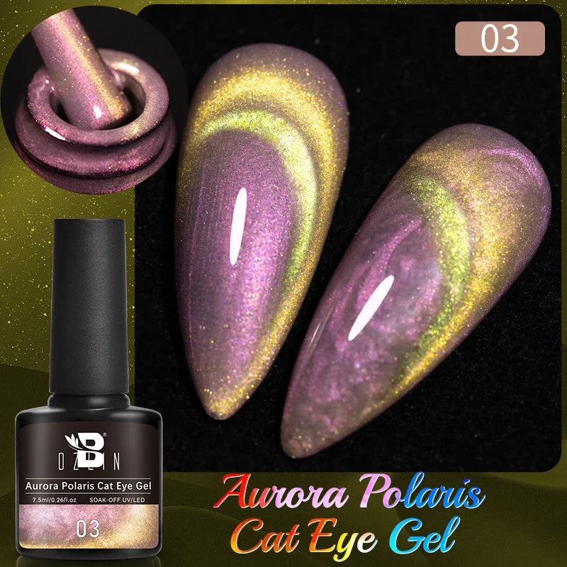 Crimson Velvet Cat Eye Magnetic Gel Nail Polish - 7.5ml