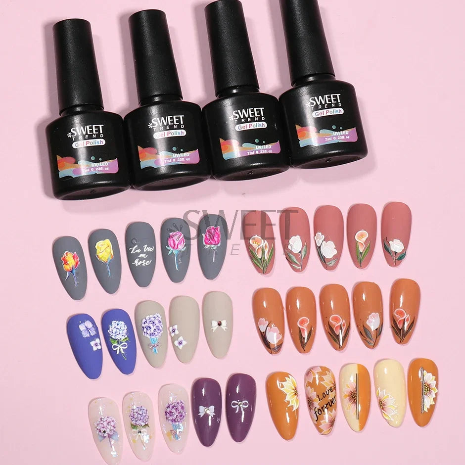 Matte Top Coat & Base Coat Set - No-Wipe UV LED Gel Polish Duo