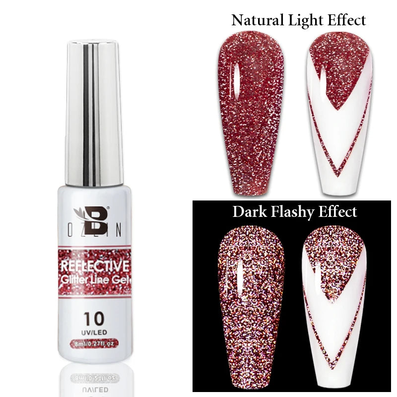 Crimson Velvet Cat Eye Magnetic Gel Nail Polish - 7.5ml