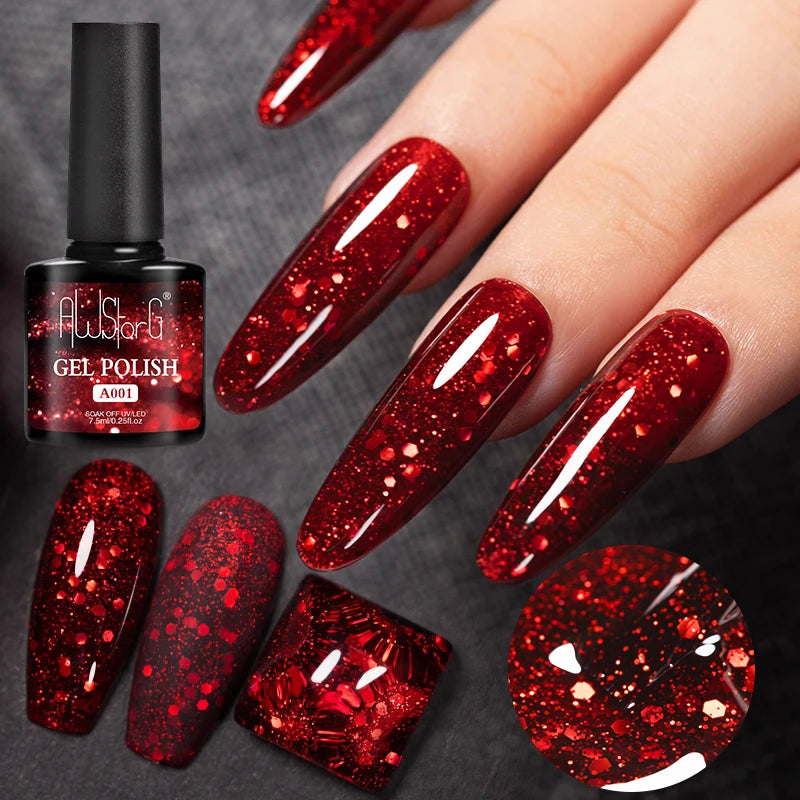 Crimson Velvet Cat Eye Magnetic Gel Nail Polish - 7.5ml
