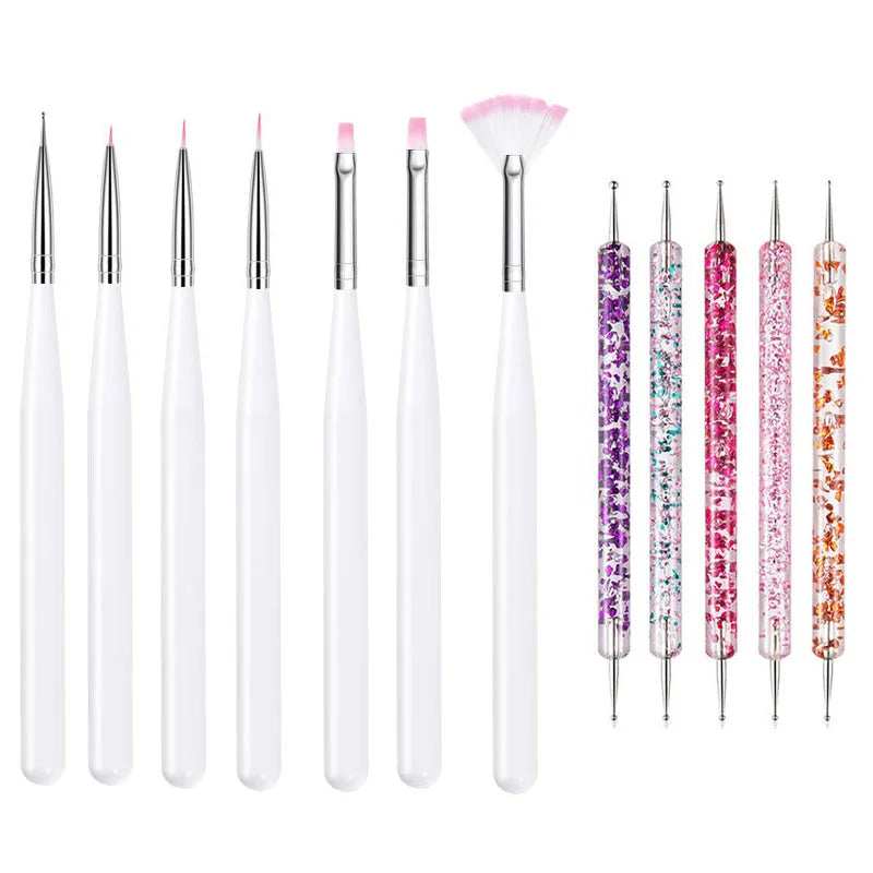 Professional Nail Art Brush Set – Precision Painting & Detailing Tools for Gel Polish