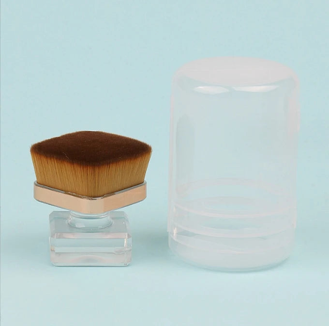 Rose-Shaped Nail Dust Brush – Soft Powder & Makeup Brush for Nail Art