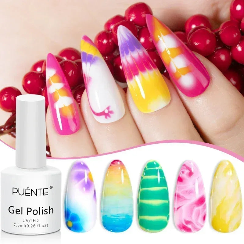 7.5ML Ocean Blue Cat Eye Gel Nail Polish High Glossy Cat Magnetic Nail Gel Soak Off UV Semi-Permanent Nail Art Varnish Manicure