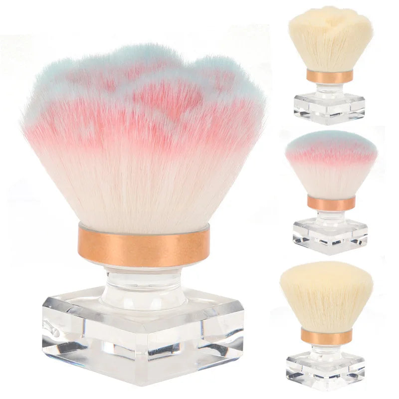 Rose-Shaped Nail Dust Brush – Soft Powder & Makeup Brush for Nail Art