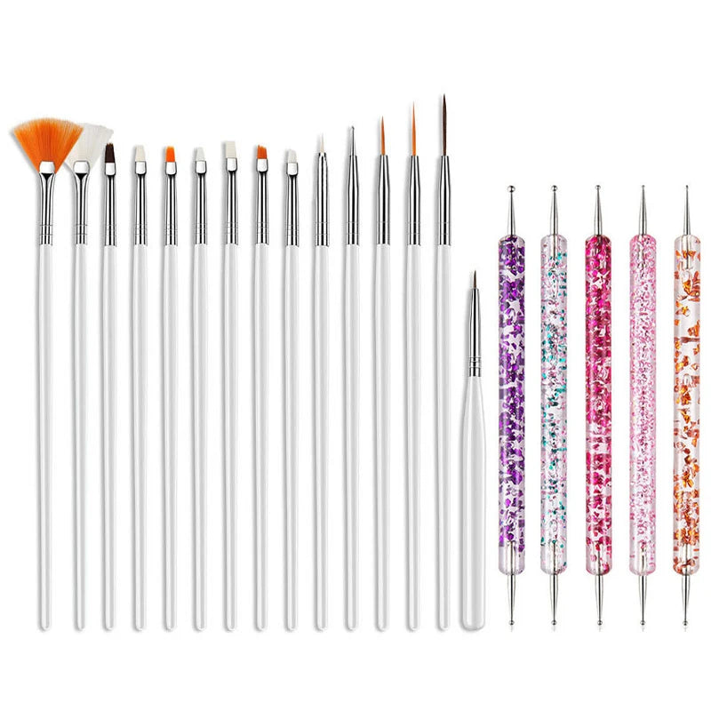 Professional Nail Art Brush Set – Precision Painting & Detailing Tools for Gel Polish