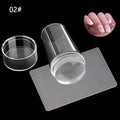 Nail Art Stamping Kit – French Manicure Design Plates with Stamper & Scraper