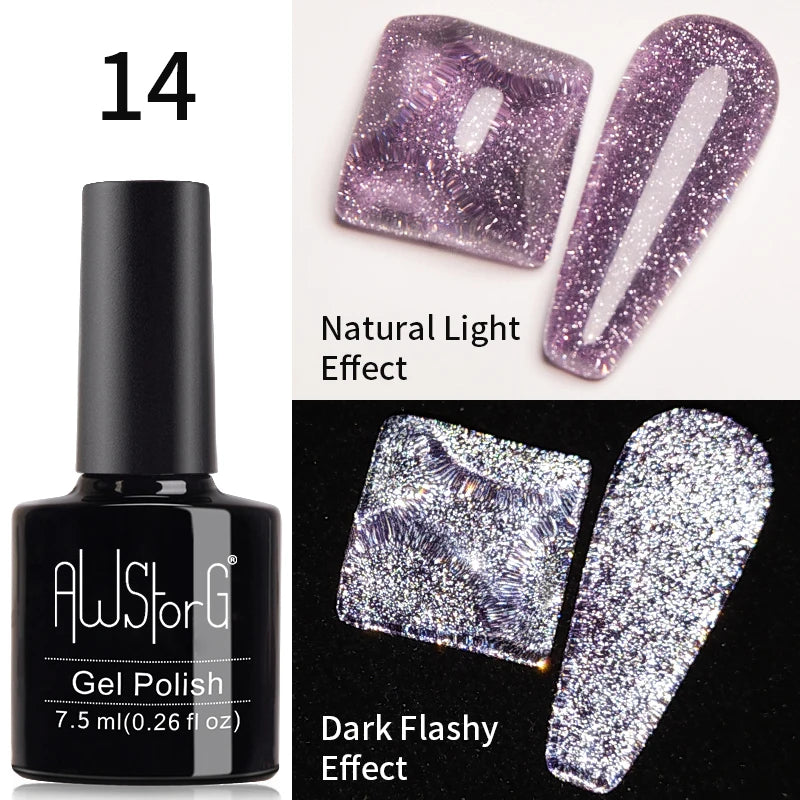 Crimson Velvet Cat Eye Magnetic Gel Nail Polish - 7.5ml